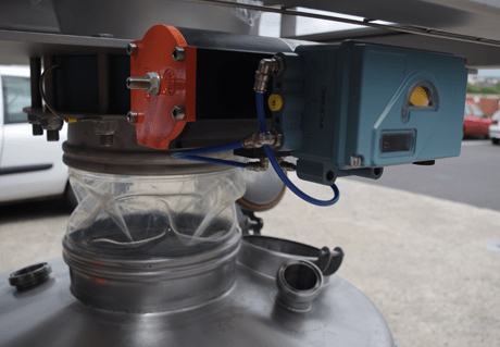 dust tight discharging flexible connector bulk materials