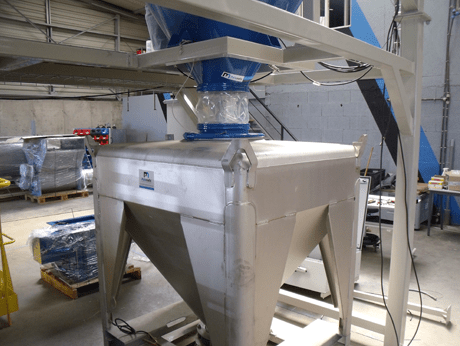 flexible fitting powder industrial container
