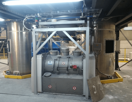 horizontal industrial mixer