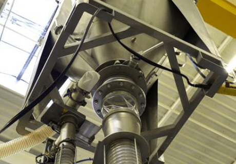industrial container unloader food application