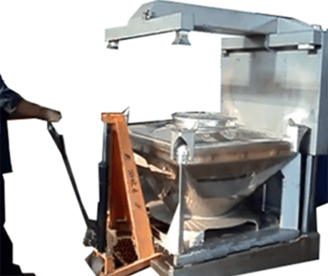 industrial mixer for containers