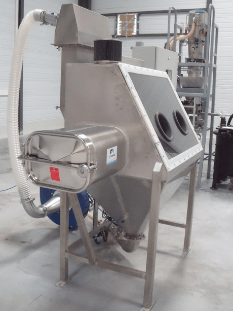 palamatic process bag dump station containment