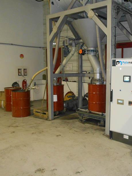 palamatic process drum filling system powder handling