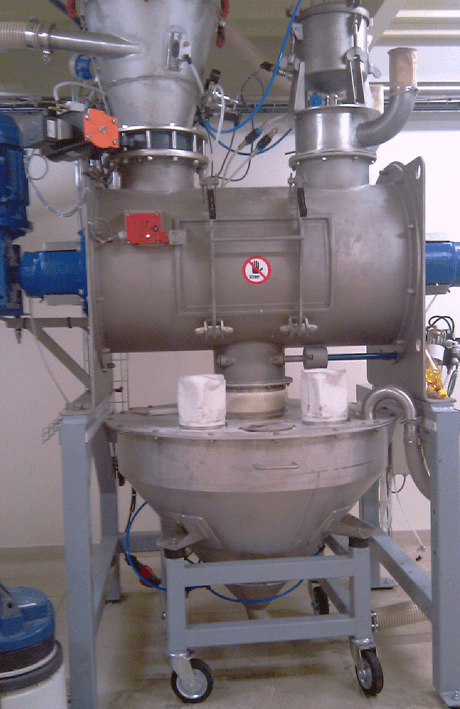 ploughshare and blade industrial mixer palamatic process