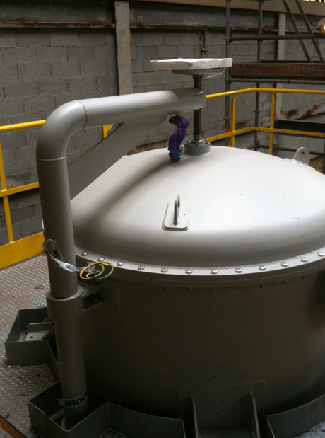 pneumatic conveying powder treatment