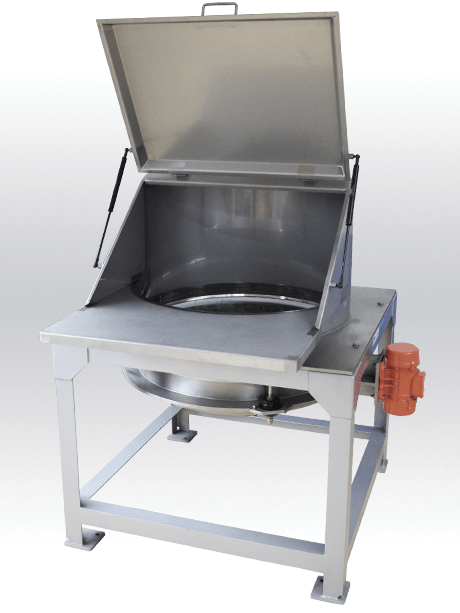 sack dumping station integrated sieve 