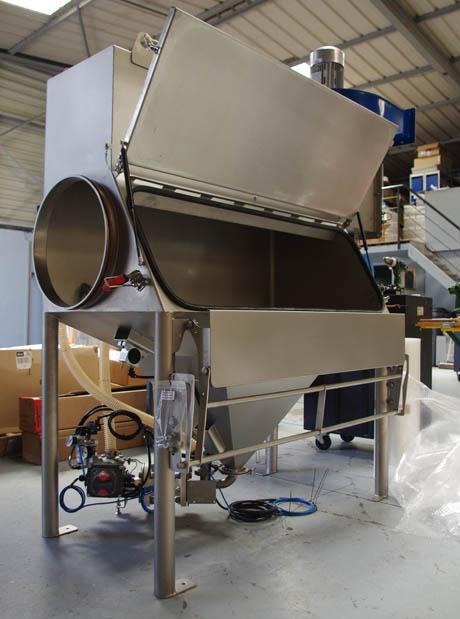 bulk powders bag dump station dust collection