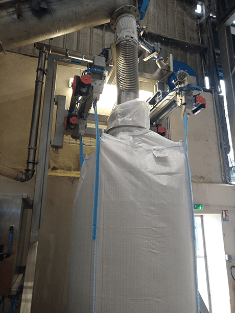 screw conveyor big bag filling