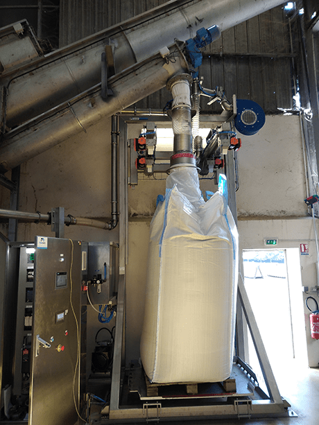 screw conveyor big bag filling palamatic process