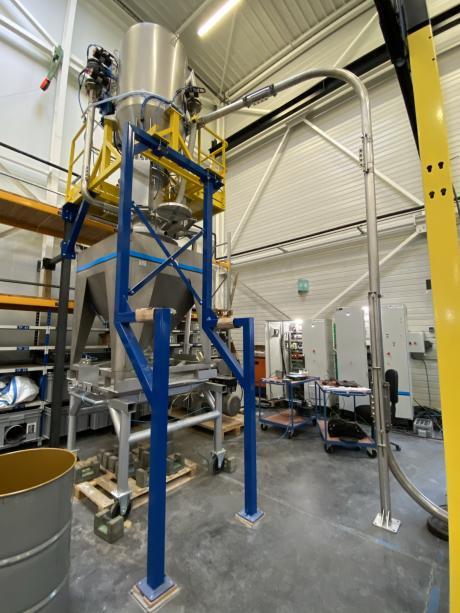 Silo tampon avec transfert pneumatique