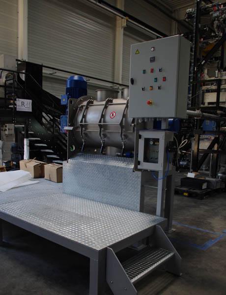 industrial mixer bulk material handling