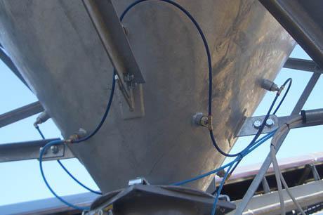 Canon à air anti-colmatage de matière dans silo et trémie