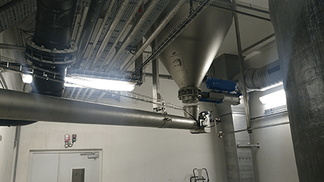 tubular screw conveyor reactor feeding