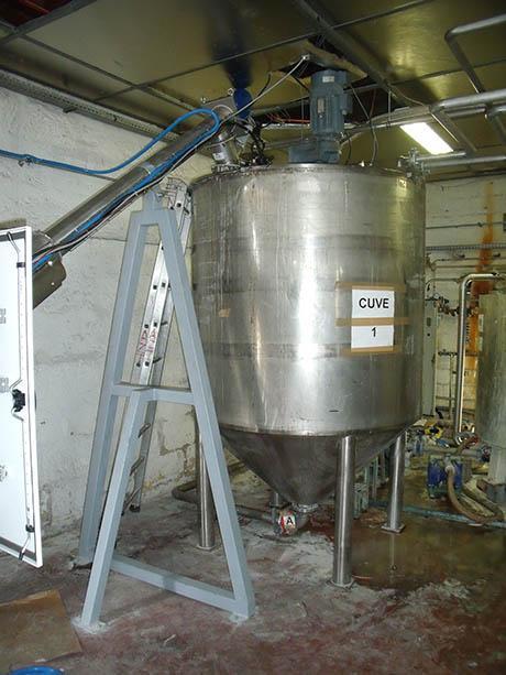 tubular screw conveyor tank feeding
