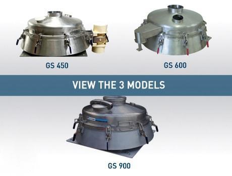 Range of 3 vibrating screener