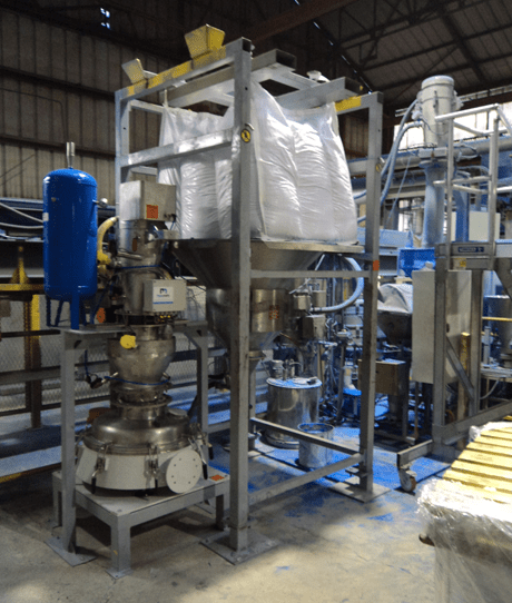 vibratory sieve big bag unloader