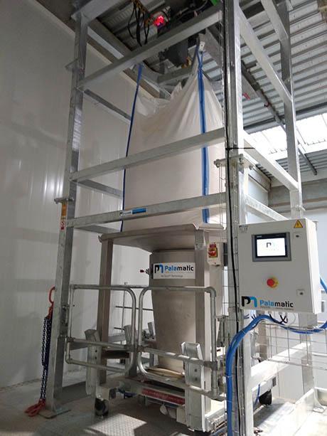 Vidange big bags pour alimentation mélangeur