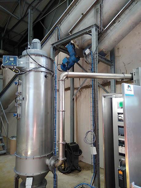 independant dust collector big bag filling