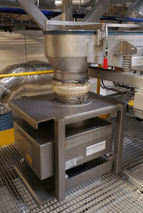 metallic detector process line
