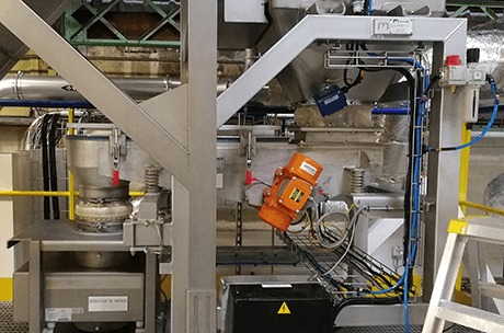 metallic detector processing line
