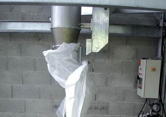 Bulk bag filling one loop - Bulk powder handling
