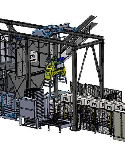 Use of bulk bags on battery production process lines