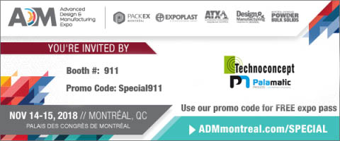 Palamatic Process Inc participe au salon ADM au Canada 