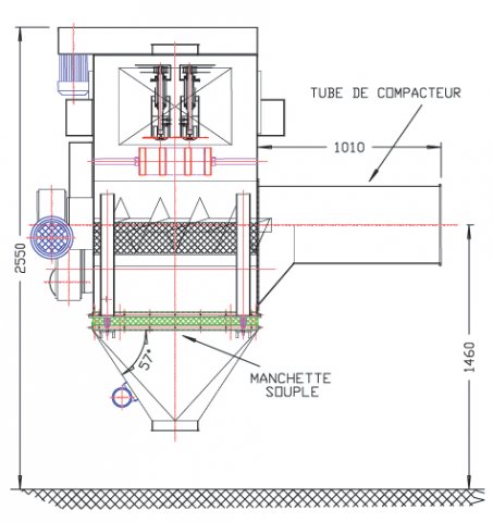 varislit layout size automatic sack discharging